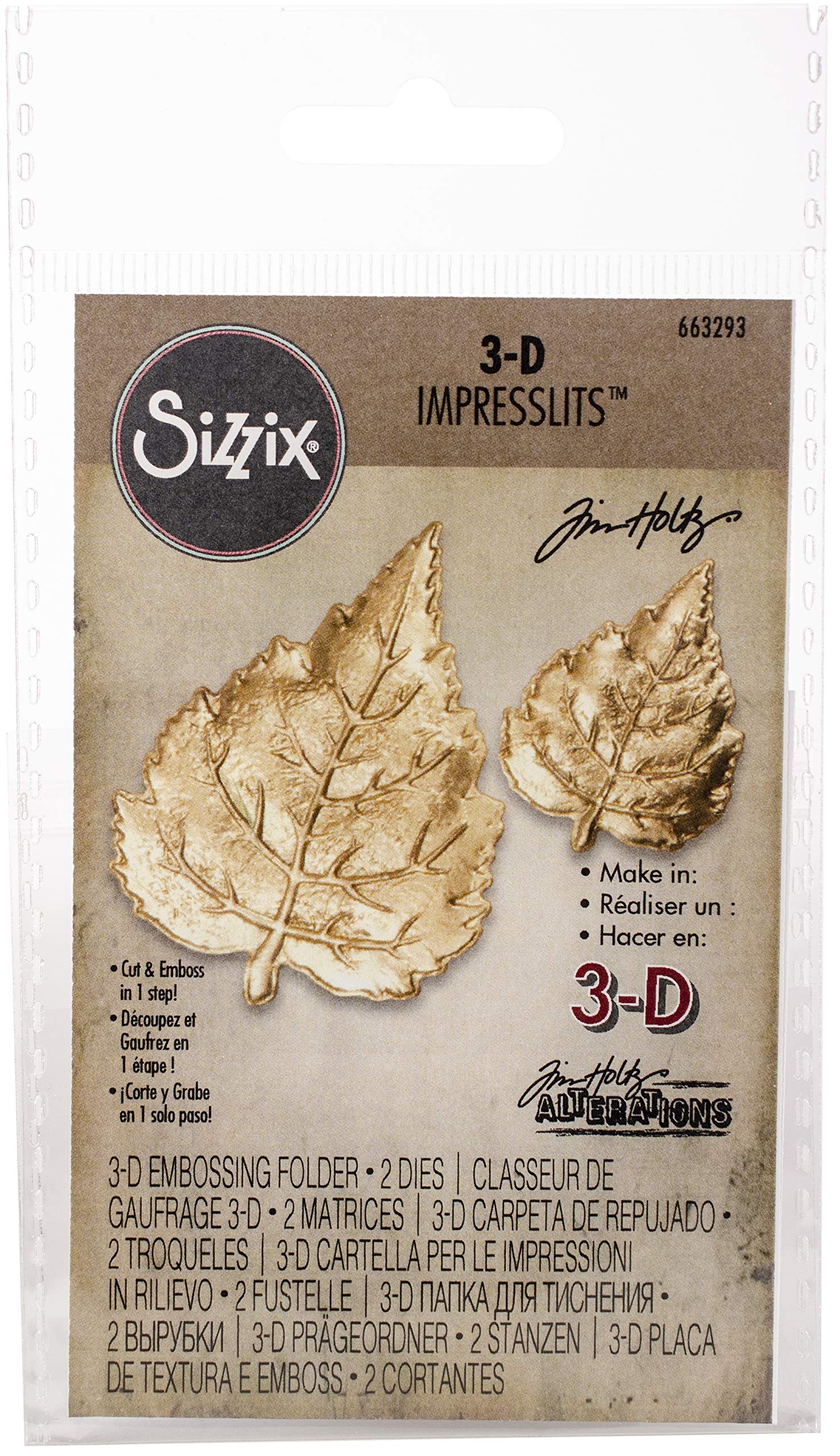 マザーリーフページ Amazon.com: Sizzix Dies, Leaf Impresslits